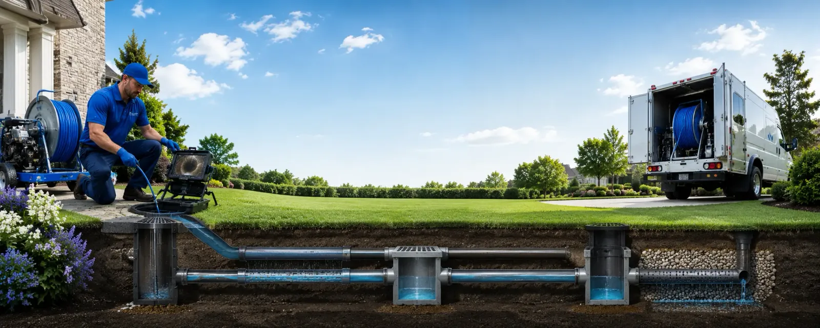 Outdoor drain cleaning information for Redford, MI